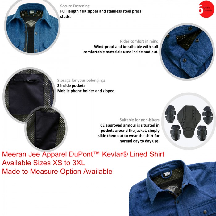 Kevlar Shirt,Kevlar Denim Shirt,Kevlar Biker Shirt,Kevlar